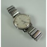 AN OMEGA SEAMASTER DE VILLE VINTAGE WRISTWATCH on a non-matching expanding bracelet