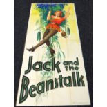 JACK AND THE BEANSTALK original UK theatre poster from the 1940s, poster is numbered, folded and