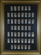 A COLLECTION OF EARLY TWENTIETH CENTURY EPHEMERA including a framed full set of cricket cards,