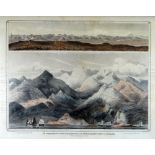 D McKENZIE SA / W H LIZARS engraving - entitled 'Comparative View of the Heights of the Principal