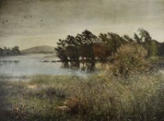 SIR JOHN EVERETT MILLAIS Burlington Proof Print - wetland landscape with birds entitled 'Chill