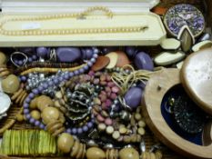 Basket of mainly costume jewellery