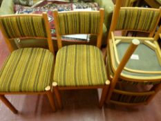 Set of four Schreiber dining chairs