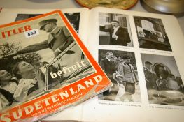 German language book 'Adolf Hitler' with printed photographs and another publication 'Hitler Befreit