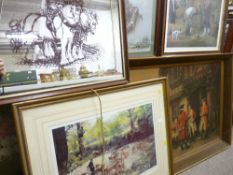 Parcel of paintings and prints