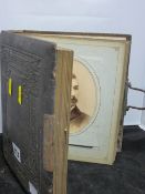 Victorian photograph album with contents