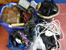 Garage items, electric cable, jump leads etc