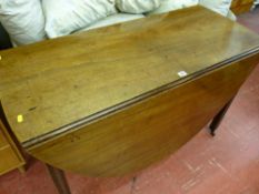 Antique mahogany twin flap dining table