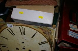 Mixed parcel of items - ephemera, clock faces etc