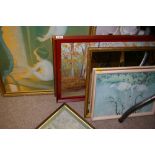 Parcel of mixed paintings, prints, mirrors etc