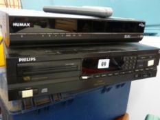 Phillips CD618 CD player and a Humax Duovision PVR-9200T digital box E/T