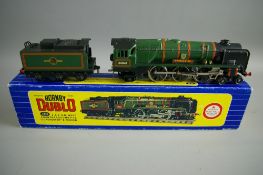 MODEL RAILWAY - Hornby Dublo 3235 West Country three rail 'Dorchester', boxed with packing rings,
