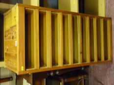Modern pine nine drawer document storage cabinet