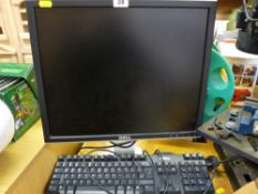 Dell screen monitor and keyboard