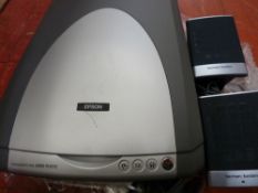 Epson Perfection 2480 photo scanner and Harmon/Kardon small speakers