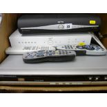 Two Sky Plus boxes and a Daewoo HDD DVD recorder DHR-9105P E/T