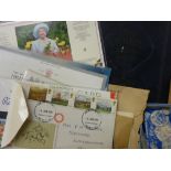 Collection of vintage stamps, postcards and first day covers etc