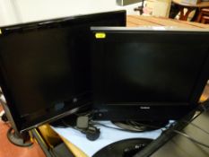 Goodmans small LCD TV and a Neon LCD TV with CD player E/T