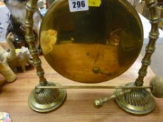 Brass tabletop gong