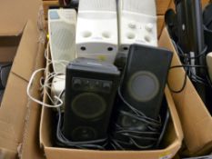 Box of computer speaker accessories