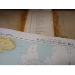 Quantity of Admiralty survey maps including Cardigan Bay, Mississippi River Delta, River Clyde,