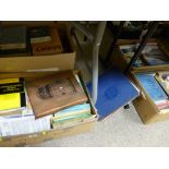 Four boxes of mixed books including volumes of 'Argraffiad Coffhaol', D Owen, Wrexham Hughes & Son
