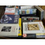 Box of vintage videos