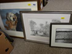 Quantity of framed pictures and prints