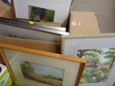 Selection of needlework pictures and prints predominantly by Gill Tharme