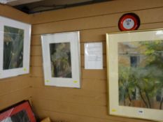 GILL THARME three modern framed pastel studies - various subjects