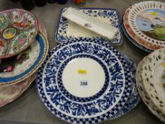 Quantity of display china including ribbon plates, Oriental display china etc