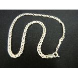 925 silver double link necklace, 12 grms