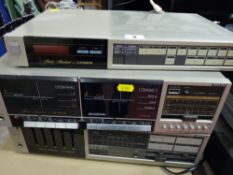 Three separates brand Fisher and other stereo equipment E/T