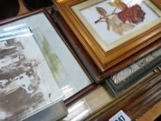 Parcel of mixed vintage paintings and prints