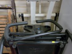 Folding household treadmill and other fitness equipment