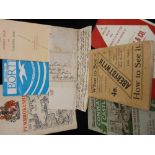 Collection of vintage maps and visitor's guides to include a street map of Colwyn Bay, 'An