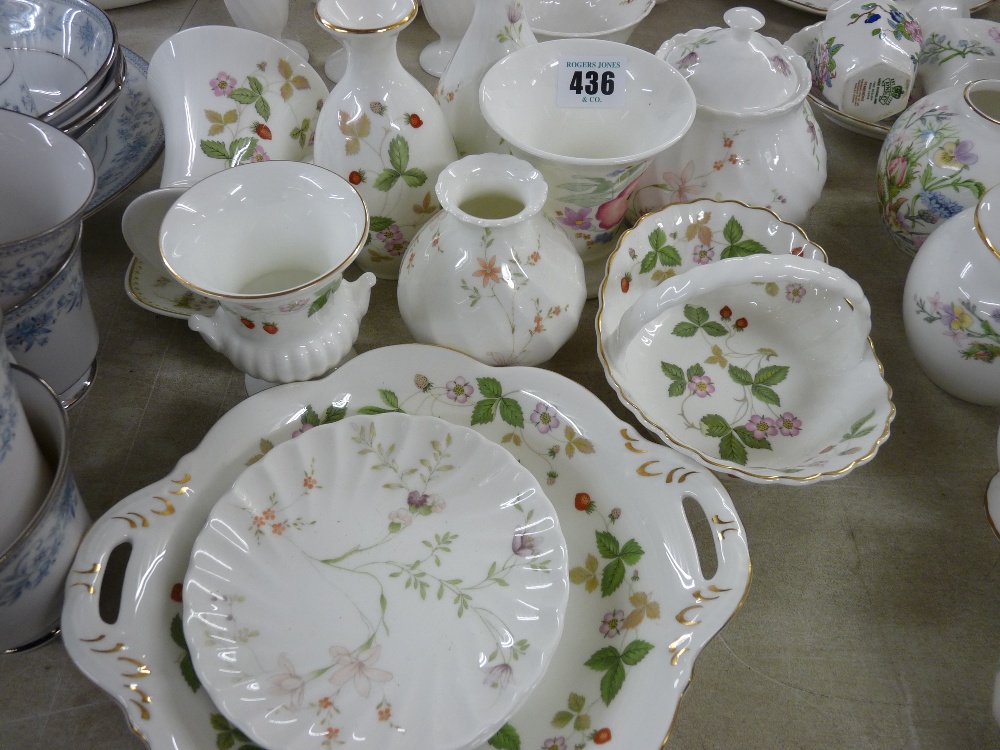 Collection of mainly Wedgwood ornamental china, 'Campion', 'Wild Strawberry' and other patterns