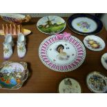 Parcel of decorative china including ribbon plates, Oriental ware etc