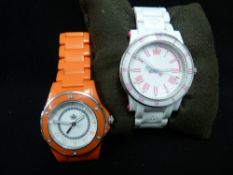 Two 'Juicy Couture' lady's stylish wristwatches