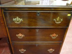 Neat reproduction chest of three drawers