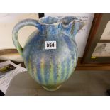 Large Art Deco mottled patterned jug