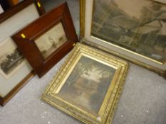 Small parcel of antique paintings and prints