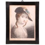 Paar Portraits, 19. Jh.Altkolorierte Lithographie, bez: "P.P. Rubens" und "Helena, the second Wife