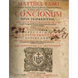 Matthiae Fabri.Concionum Opus Tripartium. Johannis Widenfeld & Godefridi de Berges. Köln 1693...