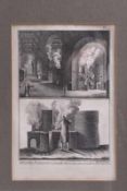Direxit, Bernard. 1775 - 1799.Zwei Blatt Kupferstiche. Herstellung von Porzellan und Glas. Hinter