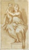 Konvolut. Verschiedene Kupferstiche.Parmigianino, Madonna mit Kind, G. A. Gründler, Martin Luther,