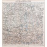 Landkarten Oberbayern.Verlag Goldschmidt Berlin 1902. Hinter Glas, Rahmen H: 60 x 55 cm. 20.00 %