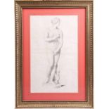 Unbekannt, um 1850."Venus de Medici". Umriss-Kupferstich. Hinter Glas, Passepartout. H: 47 x 29