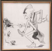 Serie von 13 Richard Wagner-Karikaturen.Druck, hinter Glas, Rahmen H: 24,5 x 24,5 cm. 20.00 %