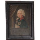 Herrenportrait. 18. Jh.Brustbild Zar Paul I Fil. Kath: II u. Peter III. R. o. monogr. und dat. 1796.